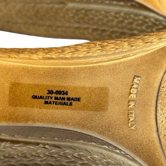 Tuscany Tan Slide Easy Street Wedge Sandals Made in Italy‎ - Size 10 - Picture 12 of 12